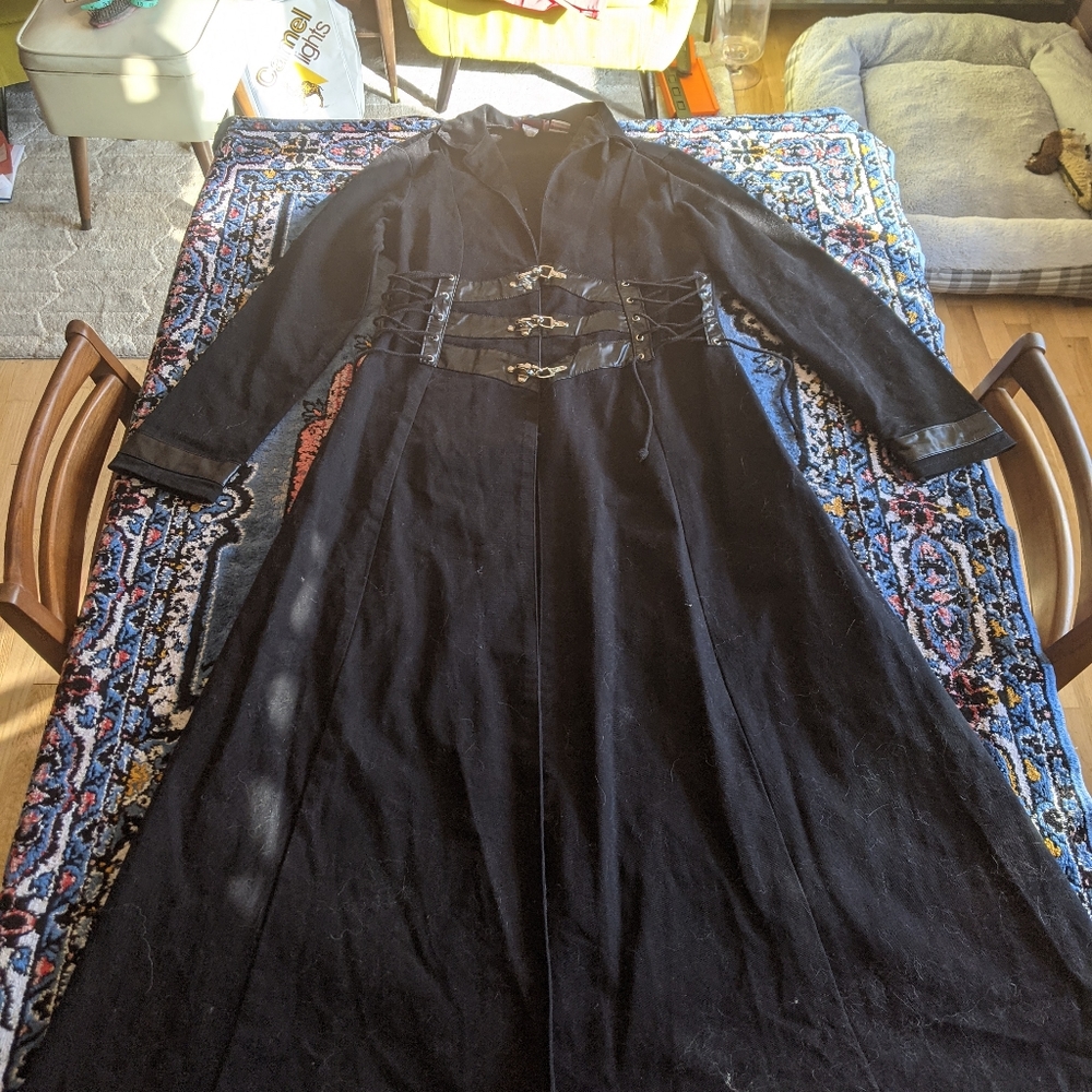 Hot Topic corset long coat sz xl